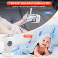 3.5 Inch Wireless Video Night Vision Temperature Monitoring 2 Way Audio 