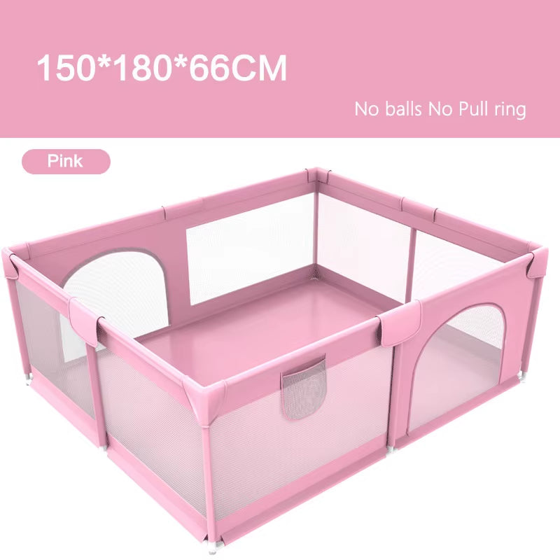 Safety Barrier Fence Toddler Non-Slip Playground Sponge Anti-Collision Double Door Ball Pool