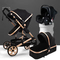 Baby Stroller 3 in 1 Stroller Folding Two-Sided 