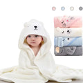  Swaddle with Hood Cartoon Coral Fleece Towel 