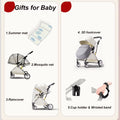 Luxury Egg-Shaped Baby Stroller – Lightweight & Compact