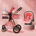 Luxury Baby Stroller 3 in 1 High Landscape Baby Cart 