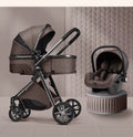 Luxury Baby Stroller 3 in 1 High Landscape Baby Cart 