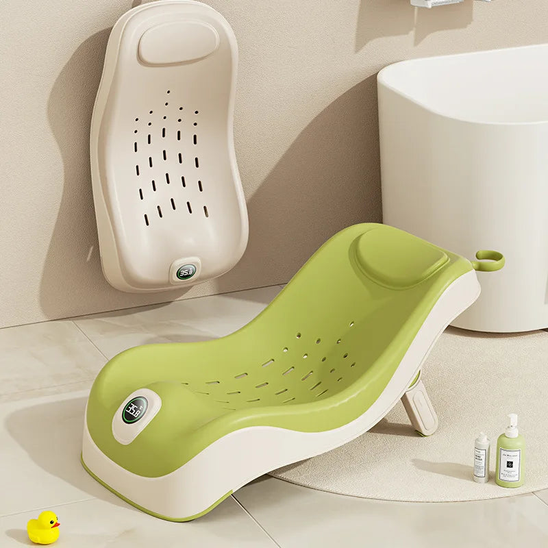 Real-Time Temperature Silicone Baby Bathtub 