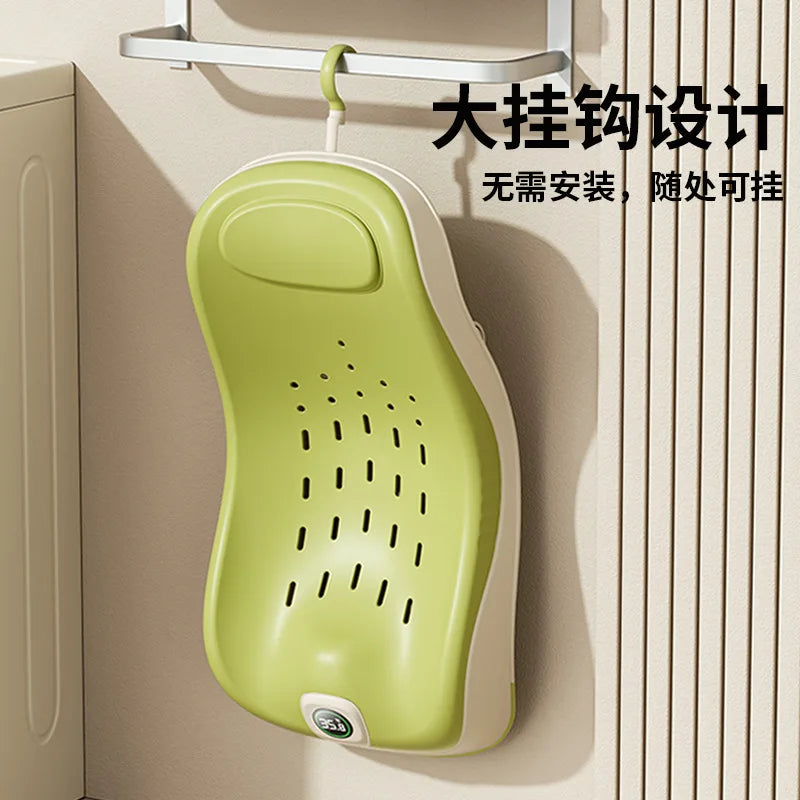 Real-Time Temperature Silicone Baby Bathtub 