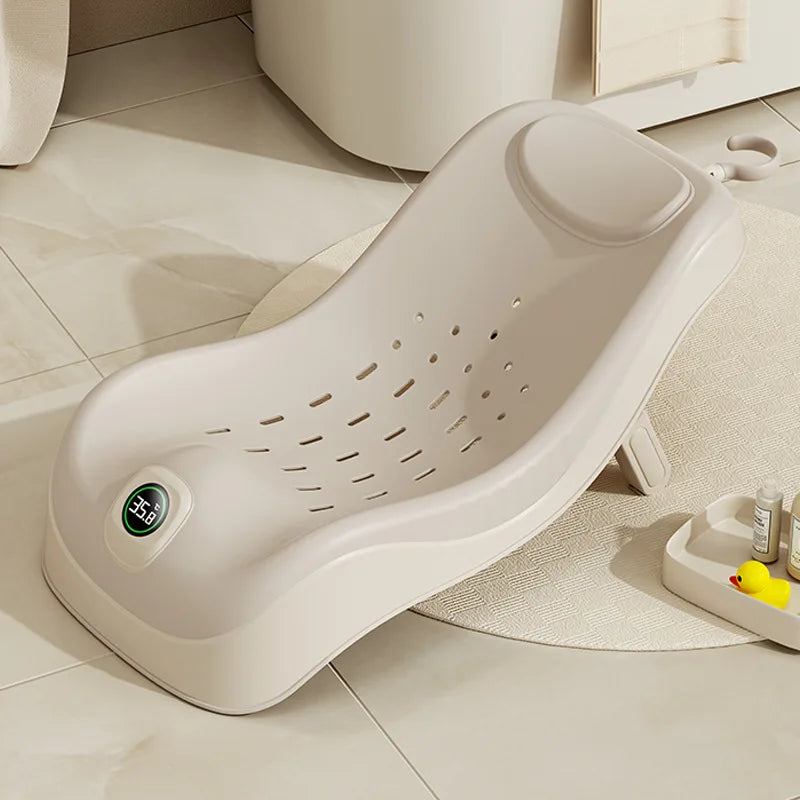 Real-Time Temperature Silicone Baby Bathtub 