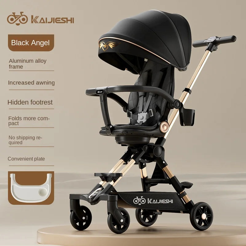 Children'S Stroller Baby Carriage Can Sit, Lie down and Sleep 3 Modes Two-Way Folding Baby Stroller Walking Stroller