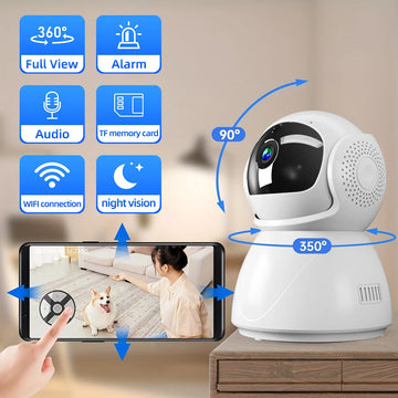 FHD Wireless Smart Auto Tracking Baby Monitor Two Way Audio