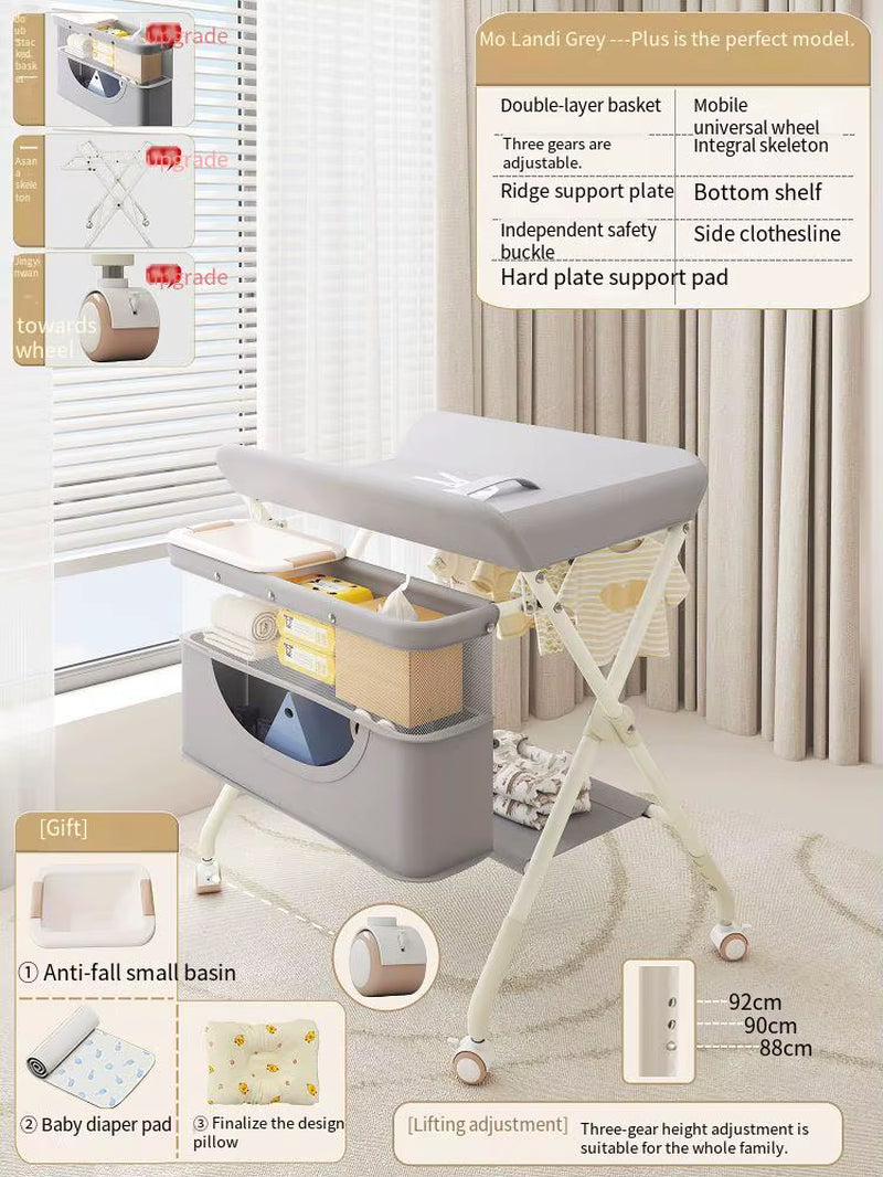 Foldable Diaper-Changing Table 