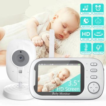 3.5 Inch Wireless Video Night Vision Temperature Monitoring 2 Way Audio 