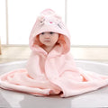  Swaddle with Hood Cartoon Coral Fleece Towel 