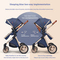 Luxury Baby Stroller 3 in 1 High Landscape Baby Cart 