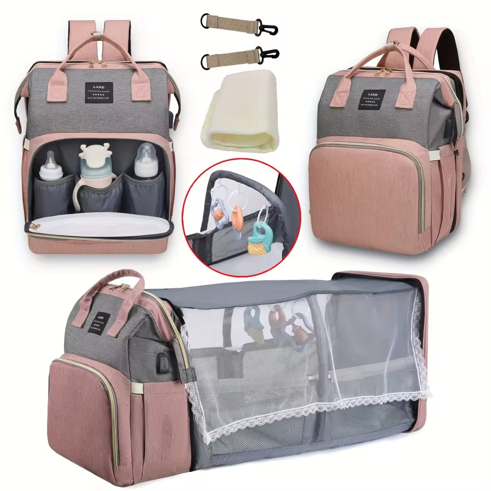  Lightweight Portable Folding Large-Capacity Travel Maternity Bag