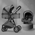 Luxury Baby Stroller 3 in 1 High Landscape Baby Cart 